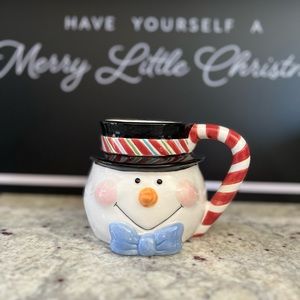 Vintage 3D Frosty The Snowman Christmas Mug